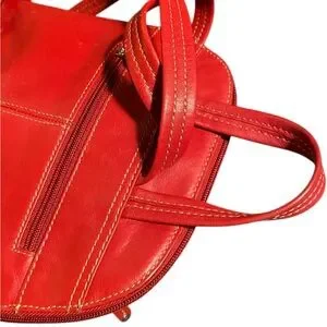 Tignanello | Bags | Tignanello Red Leather Backpack 